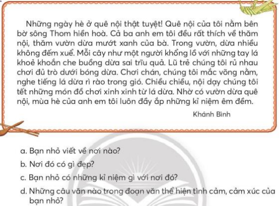 Viết sáng tạo trang 84 Tiếng Việt lớp 3 Tập 2 | Chân trời sáng tạo