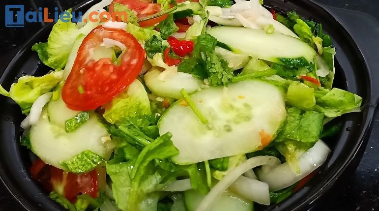 Cách làm salad rau trộn dầu giấm