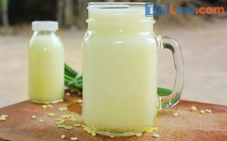 Cách làm sữa đậu xanh hạt sen