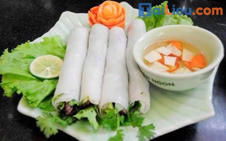 Cách làm phở cuốn Hà Nội