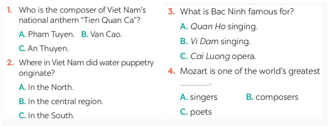 Tiếng Anh 7 Unit 4 Communication trang 45 | Hay nhất Giải Tiếng Anh lớp 7