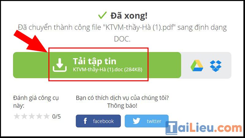 Chuyển pdf sang word không bị lỗi font tiếng Việt bằng PDFCandy