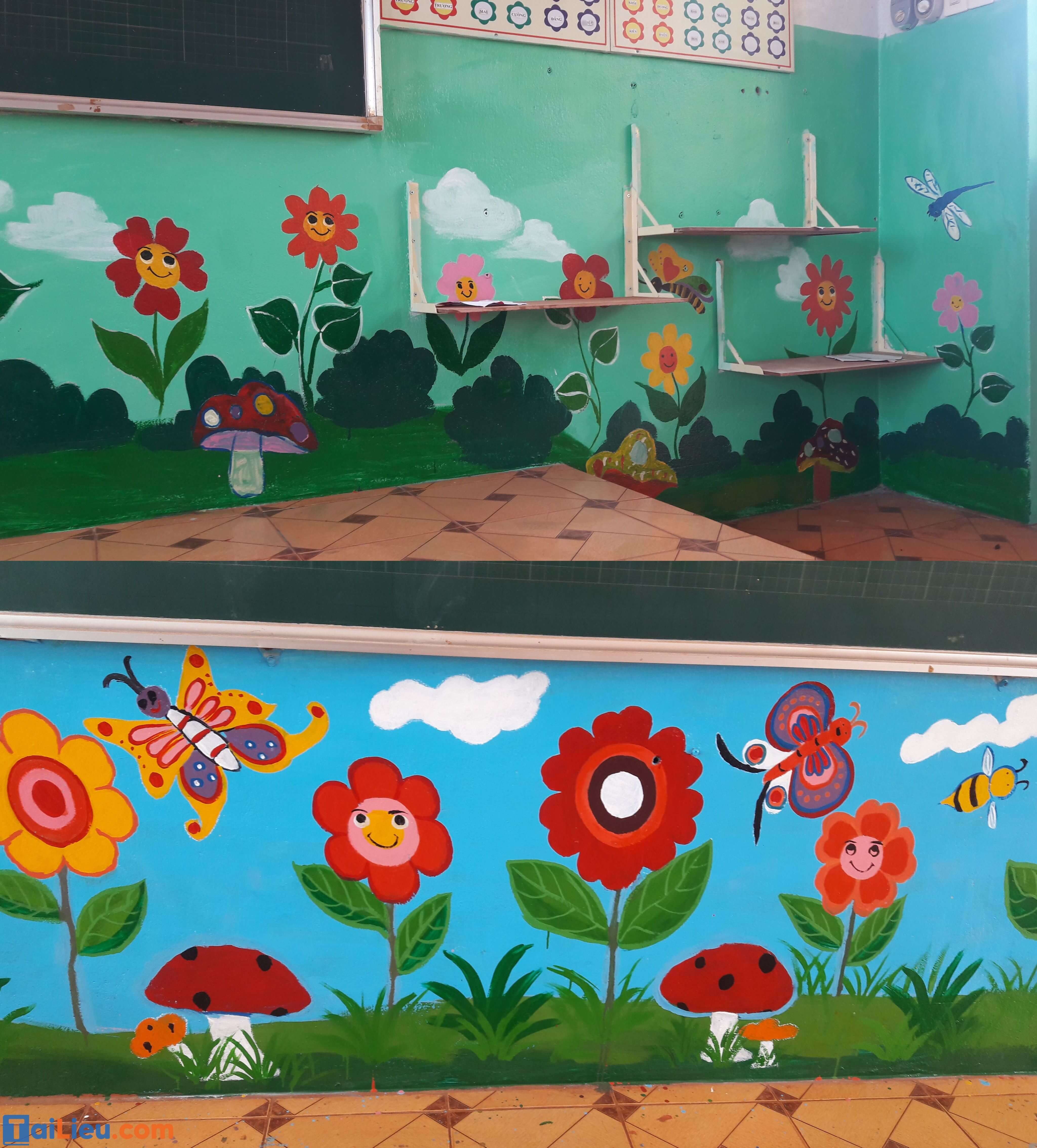 Trường Tiểu học Thị trấn Diêm Điền tổ chức Ngày hội trang trí lớp học   chào mừng 36 năm ngày 