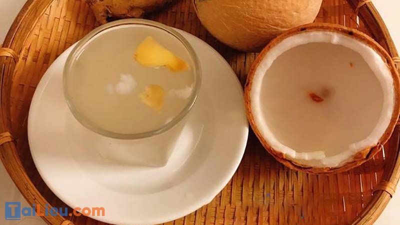 Uống nước dừa với gừng có tác dụng gì?