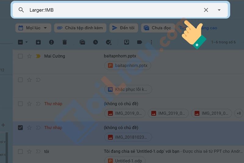 Cách giải phóng dung lượng Gmail