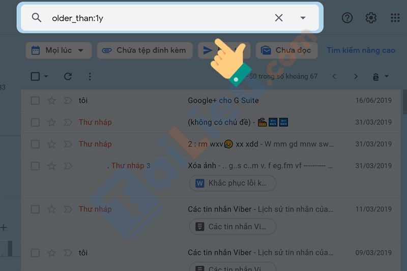 Cách giải phóng dung lượng Gmail