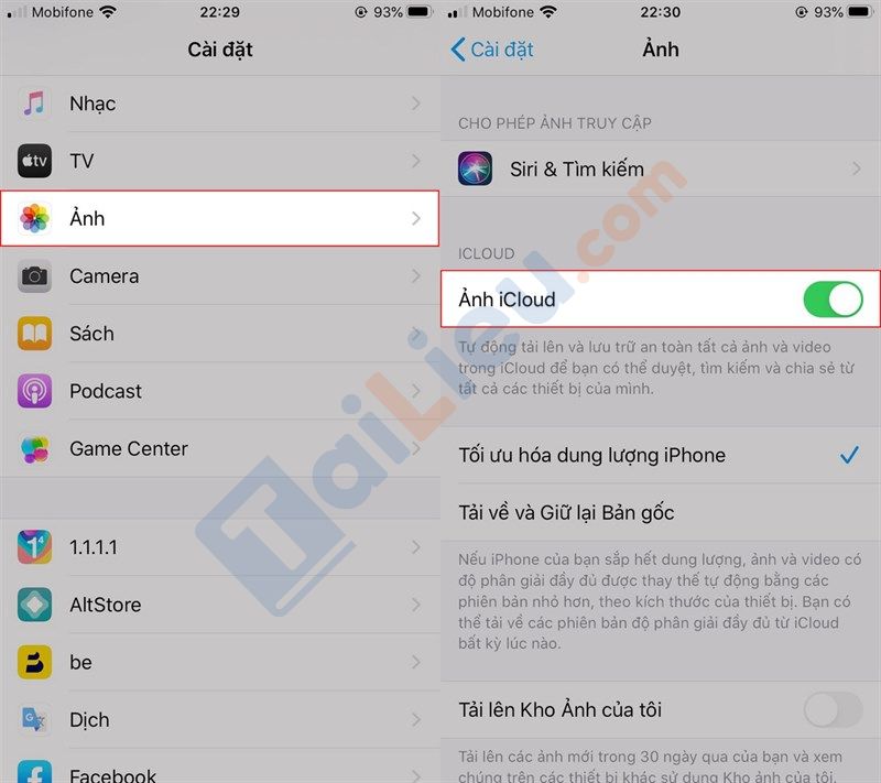 Cách giải phóng dung lượng iPhone