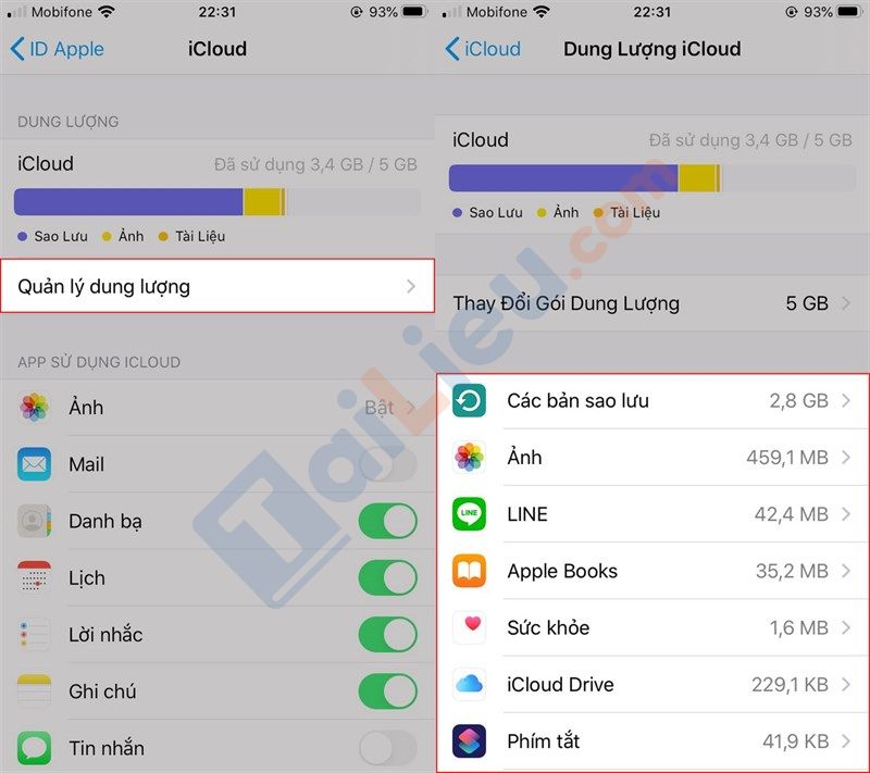 Cách giải phóng dung lượng iPhone