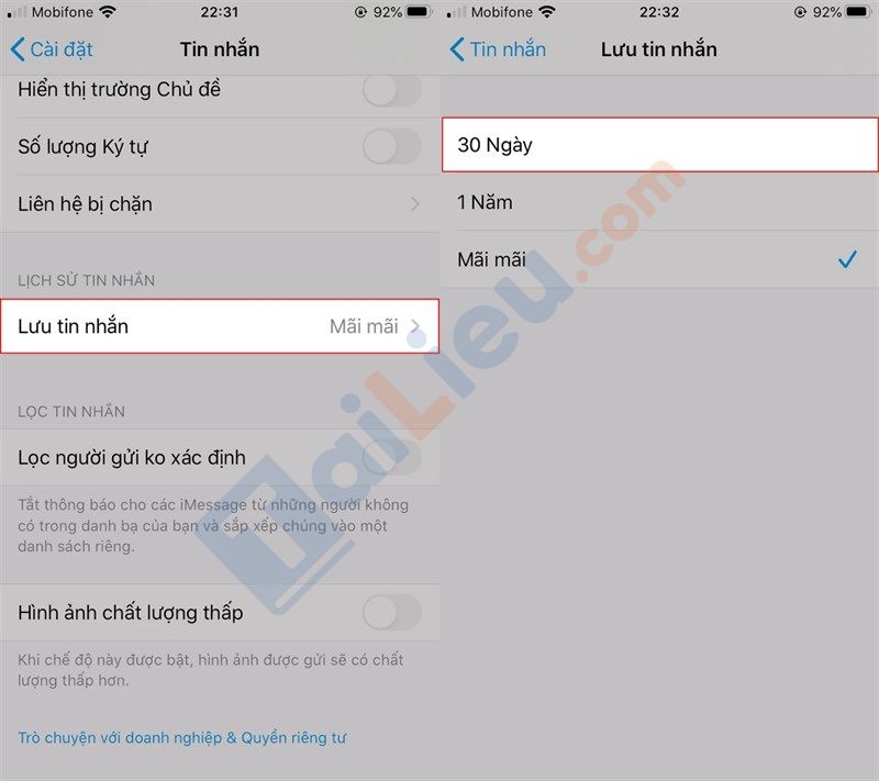 Cách giải phóng dung lượng iPhone