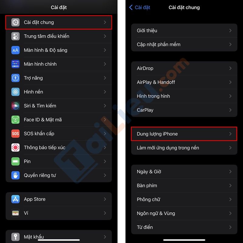 Cách giải phóng dung lượng iPhone