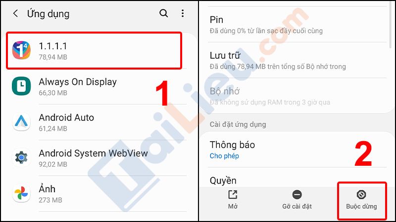 Cách giải phóng dung lượng Samsung