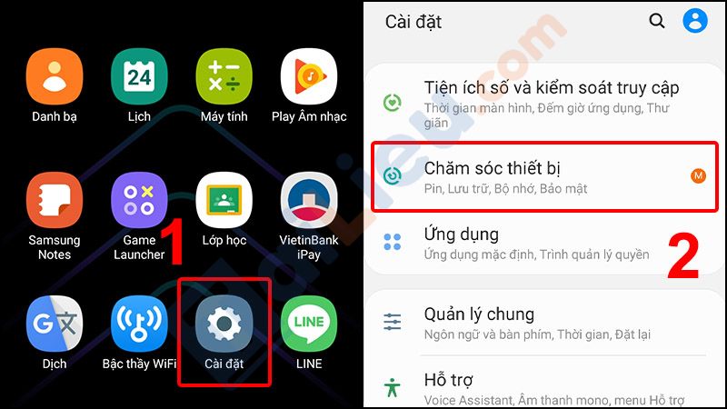 Cách giải phóng dung lượng Samsung