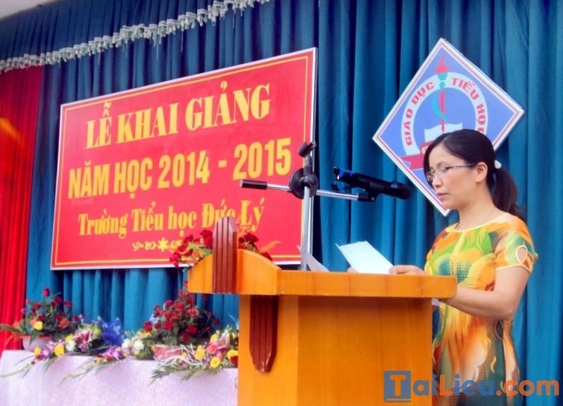 Bài phát biểu khai giảng của giáo viên