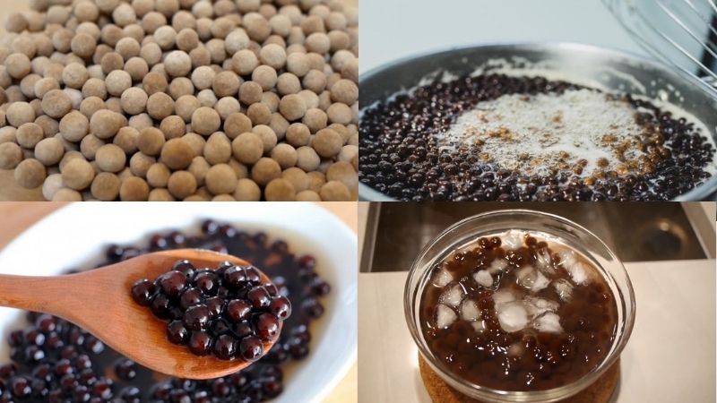Bước 2: Luộc trân châu