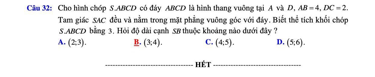 Đề thi giữa kì 1 Toán 12 (có đáp án) năm 2021 - 2022 THPT Huỳnh Ngọc Huệ - Quảng Nam