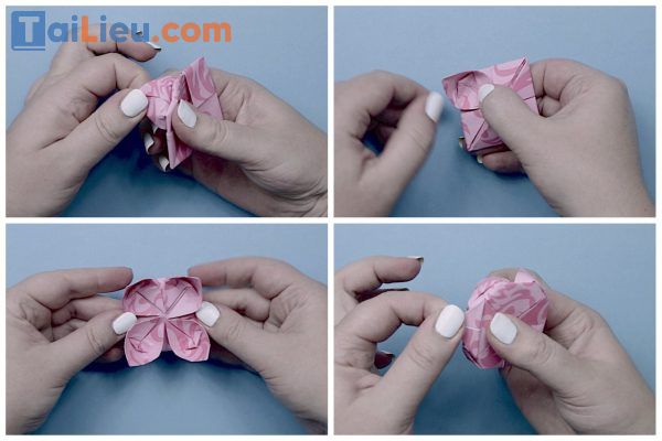 Cách làm hoa sen bằng giấy