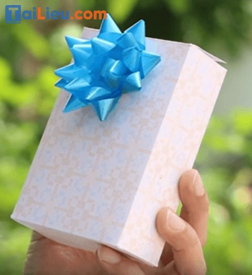 Cách làm hộp quà bằng giấy