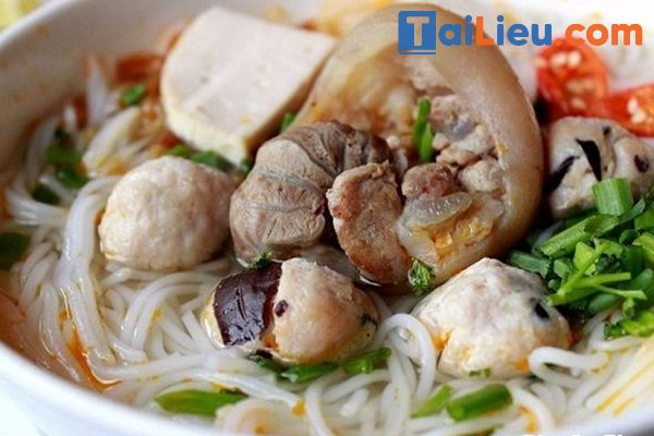 Cách nấu bún mọc giò heo