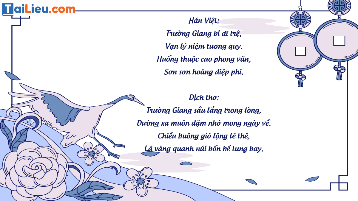 Những bài thơ tiếng Trung hay và nổi tiếng nhất