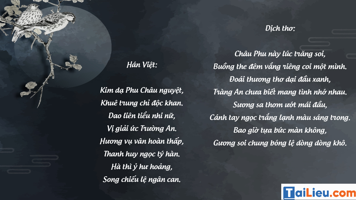 Những bài thơ tiếng Trung hay và nổi tiếng nhất
