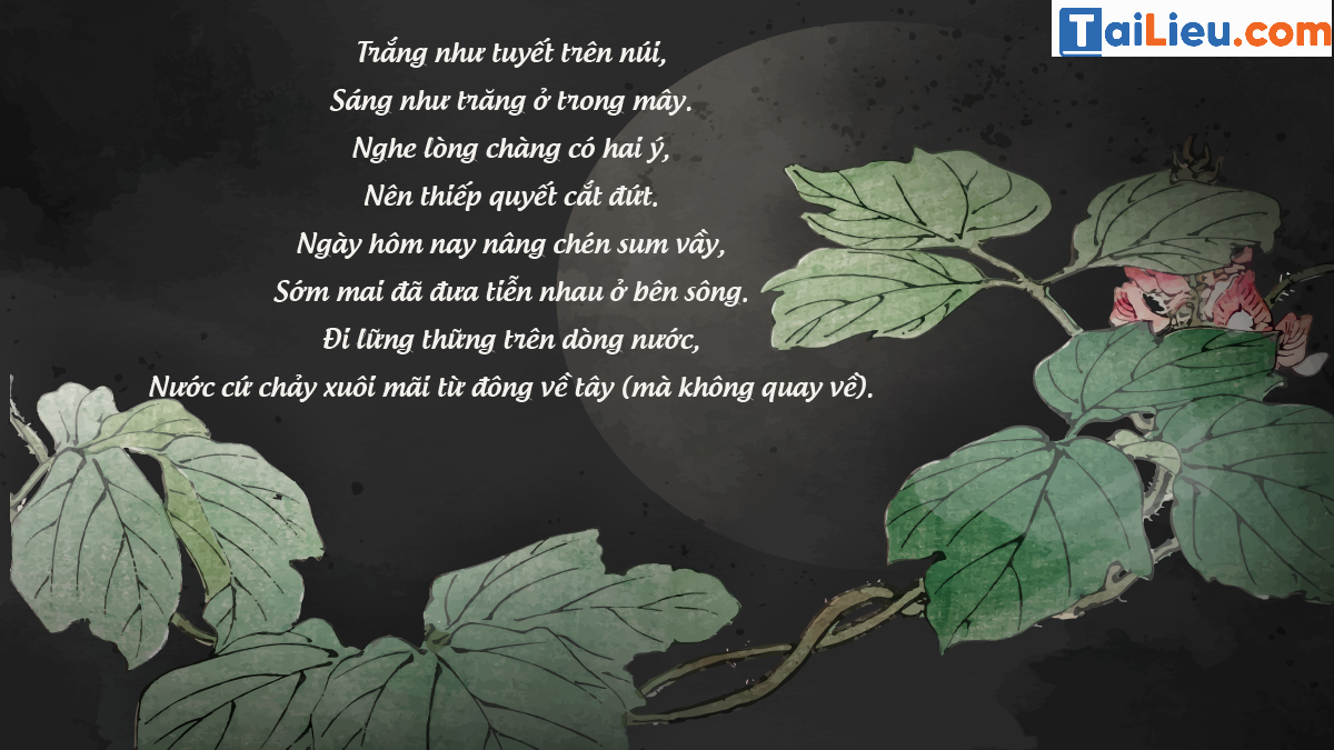 Những bài thơ tiếng Trung hay về tình yêu