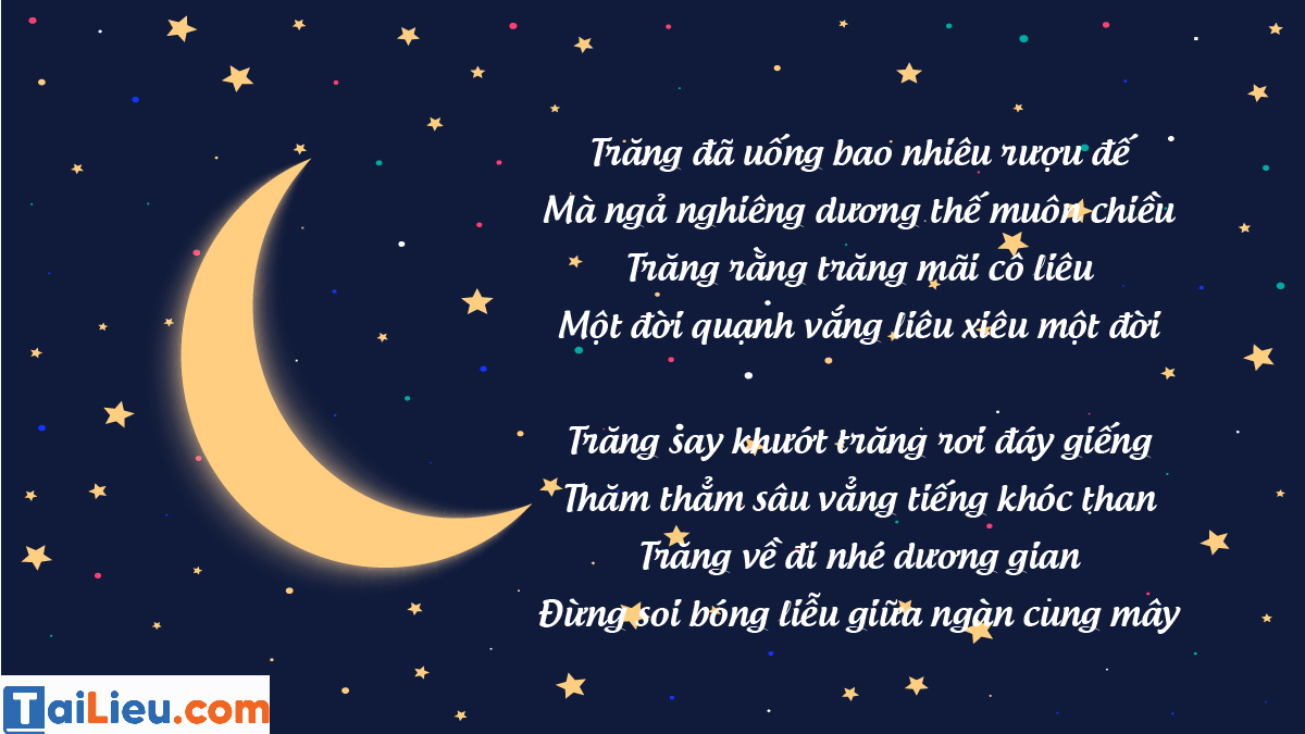 Câu thơ hay về trăng buồn