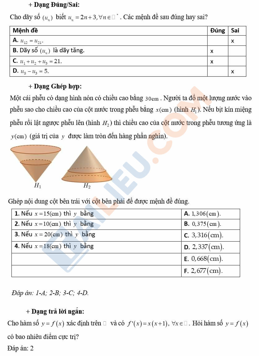 Các dạng câu hỏi thi đánh giá năng lực ĐH Ngân Hàng TP. HCM năm 2023