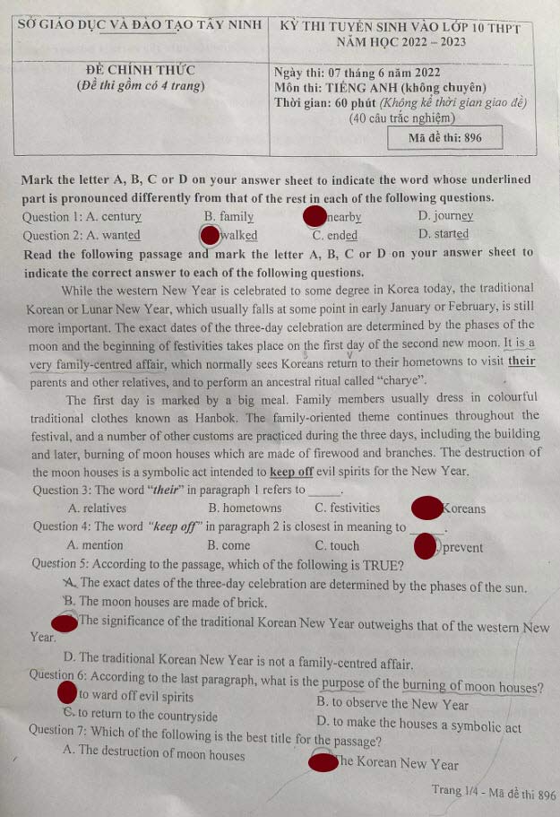 Đề thi tuyển sinh lớp 10 môn Anh tỉnh Tây Ninh 2023-2024 mã đề 896_1