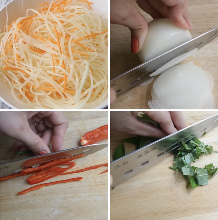 Bước 1: Sơ chế nguyên liệu