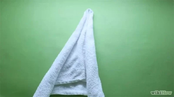 Cách gấp hạc (thiên nga) bằng khăn tắm trang trí phòng cưới siêu đẹp